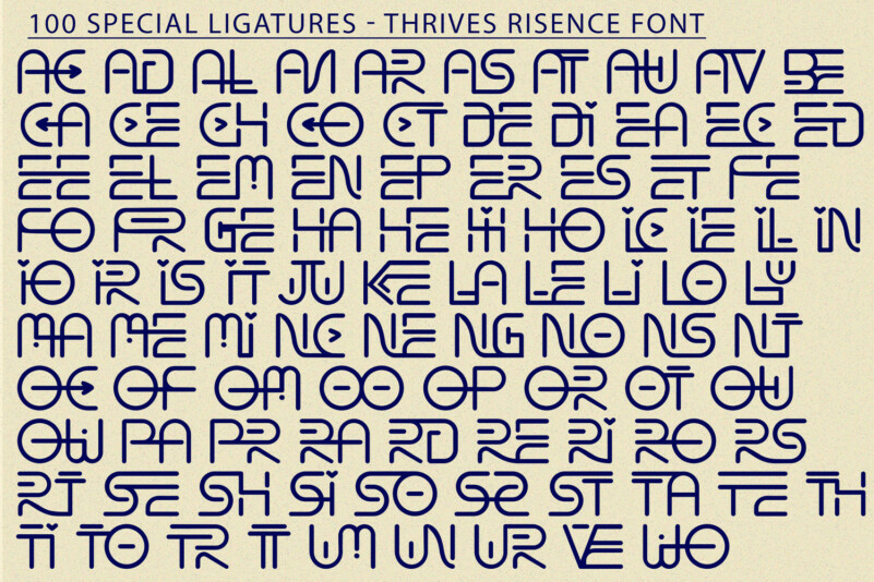 Thrives Risence Font preview image 5