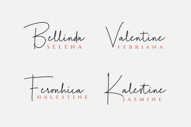 Agustine Signature Font preview image 4