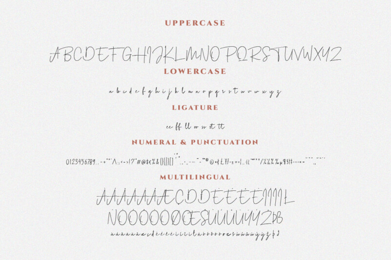 Agustine Signature Font preview image 5