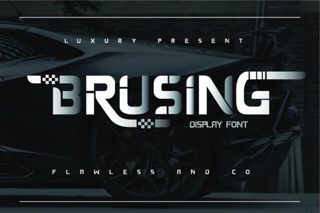 Brusing Font