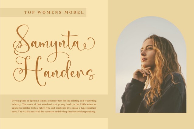 Dahlya Calisa Script Font preview image 2