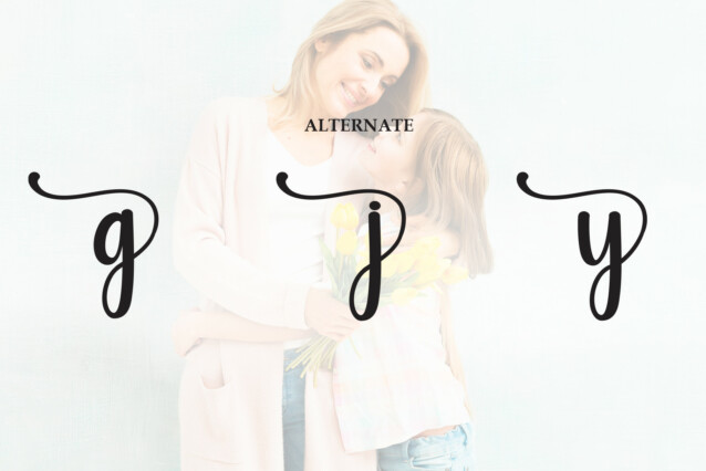Mommy Script Font preview image 5