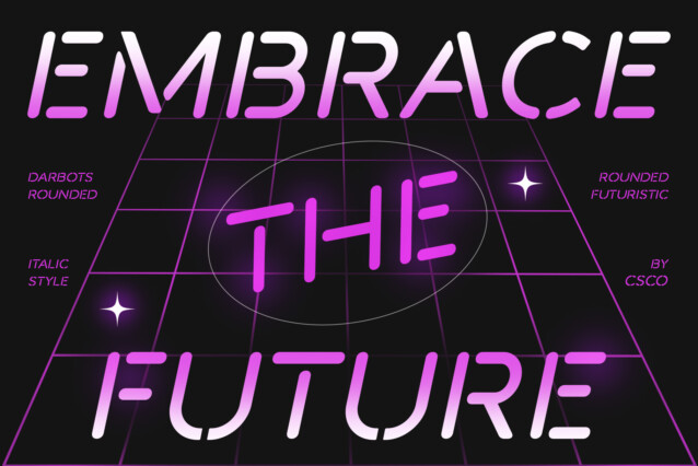 Darbots Rounded Font preview image 2
