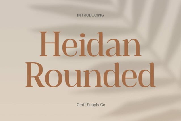 Heidan Rounded Font