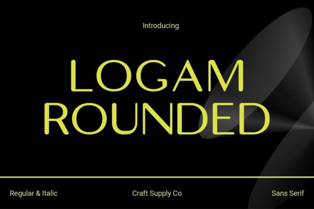 Logam Rounded Font