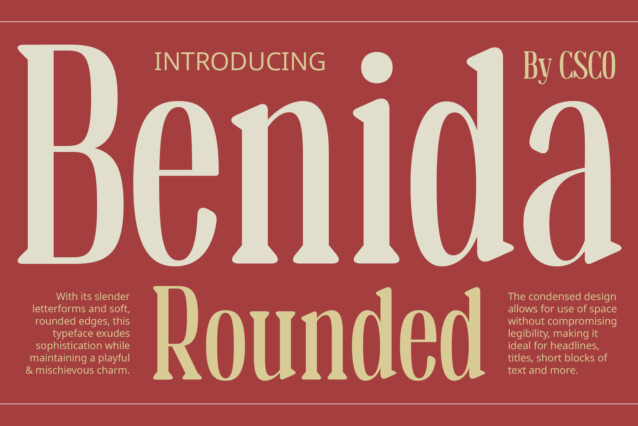 Benida Rounded Font