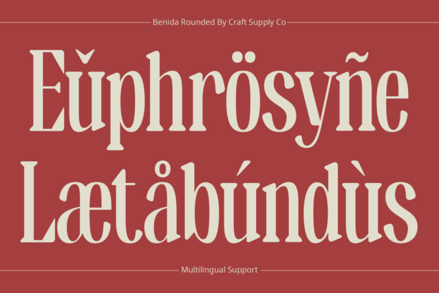 Benida Rounded Font preview image 4