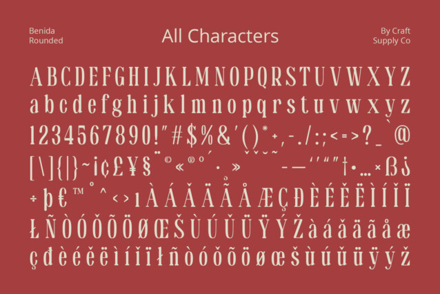 Benida Rounded Font preview image 5