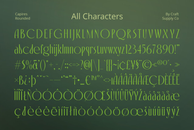 Capires Rounded Font preview image 5