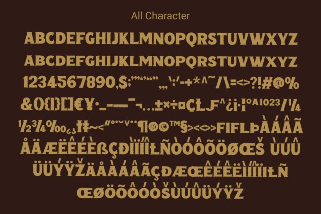 Ginder Rough Font preview image 5