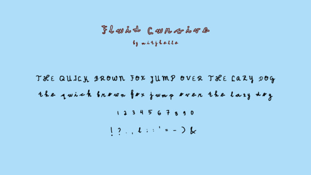 Fluid Cursive Display Font preview image 2