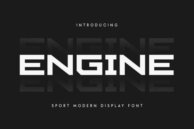 Engine Display Font