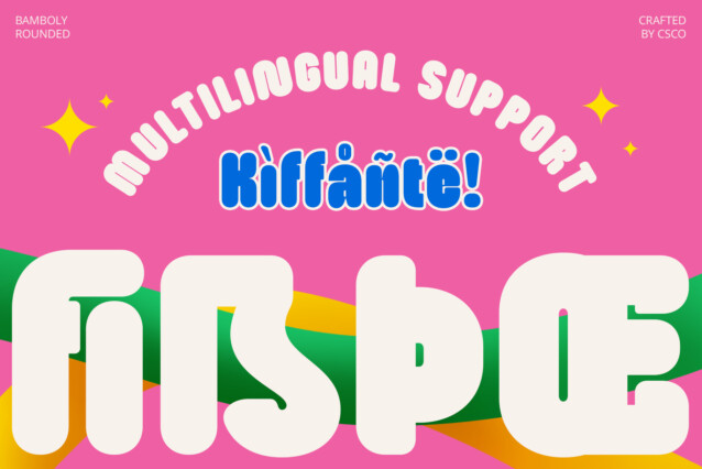 Bamboly Rounded Font preview image 4