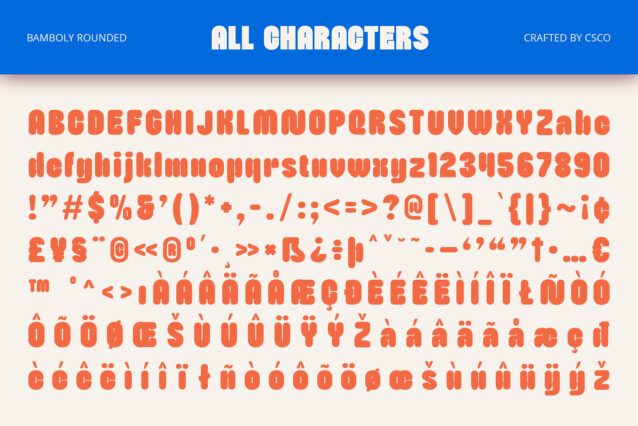 Bamboly Rounded Font preview image 5