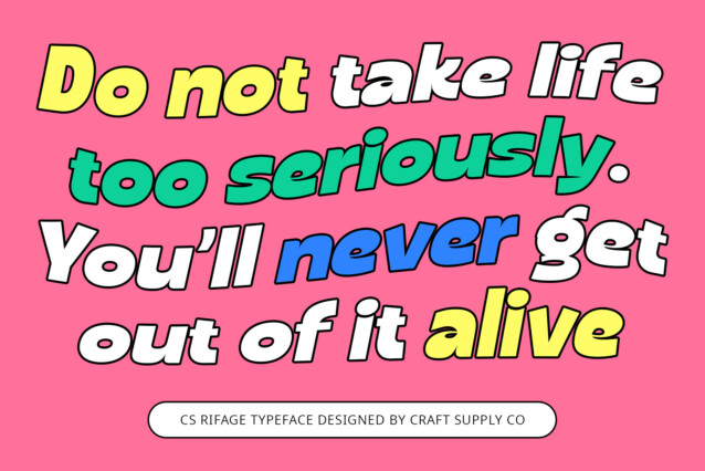 CS Rifage Font preview image 3