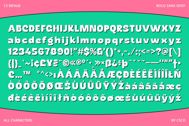CS Rifage Font preview image 5