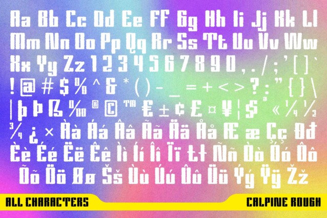 Calpina Rough Font preview image 5