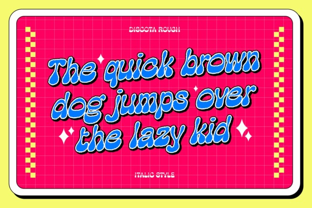 Discota Rough Font preview image 2