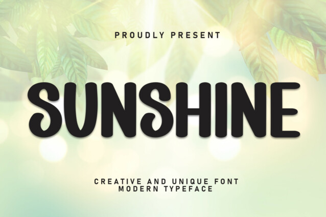 Sunshine Display Font