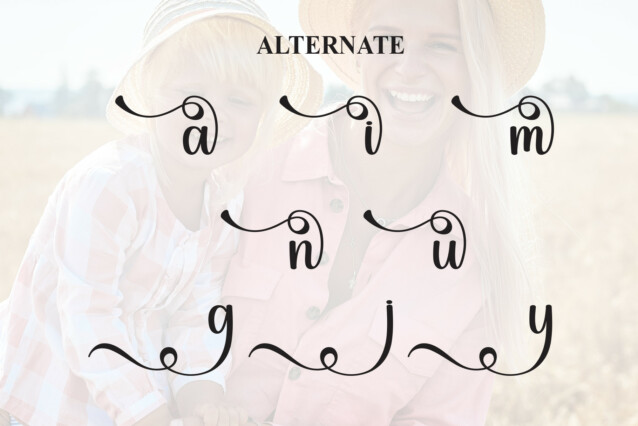 Mama Vintage Calligraphy Font preview image 5