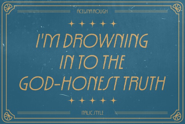 Acelina Rough Font preview image 2