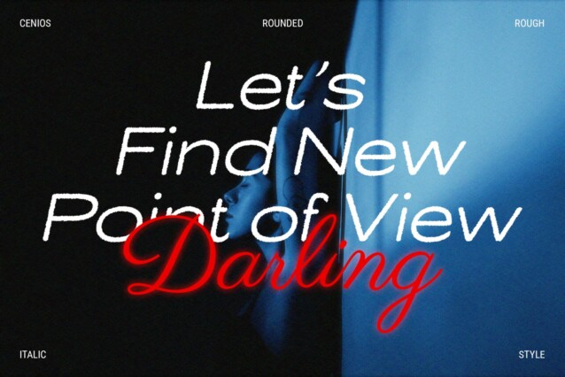 Cenios Rounded Rough Font preview image 3