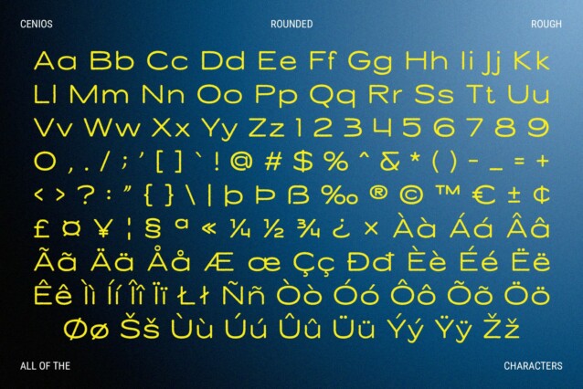 Cenios Rounded Rough Font preview image 5