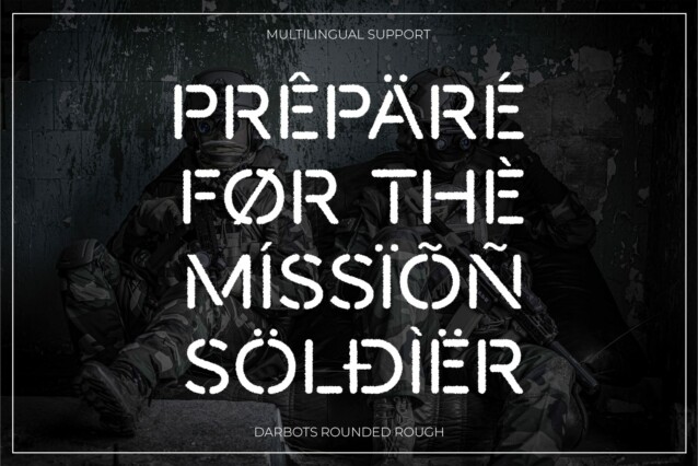 Darbots Rounded Rough Font preview image 4