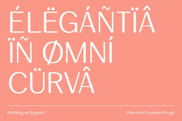 Diamend Rounded Rough Font preview image 4