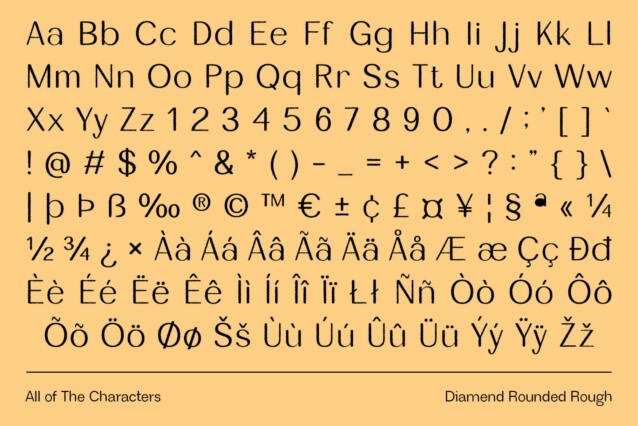 Diamend Rounded Rough Font preview image 5