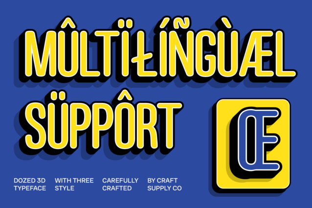 Dozed Rounded 3D Font preview image 4