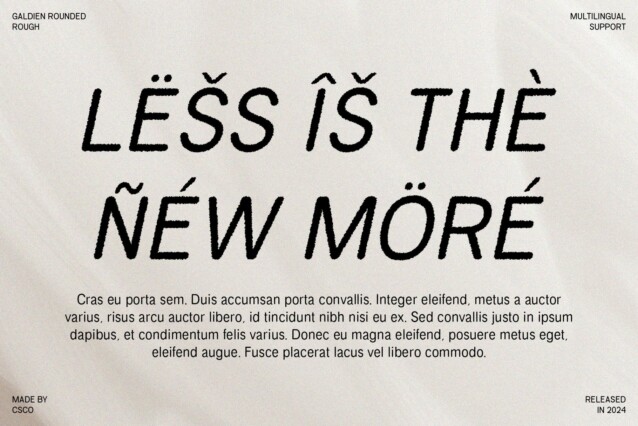 Galdien Rounded Rough Font preview image 4