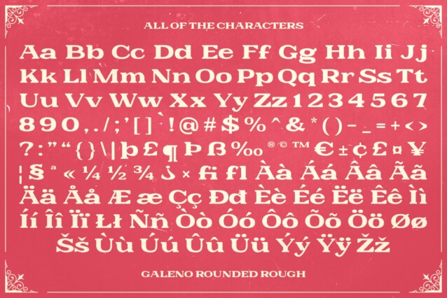 Galeno Rounded Rough Font preview image 5