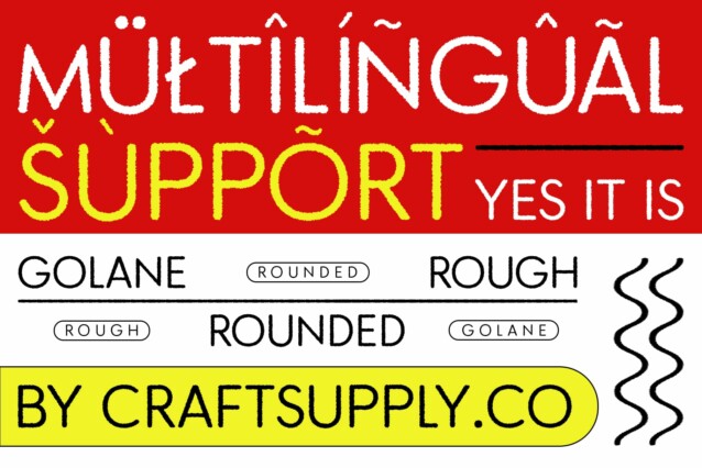 Golane Rounded Rough Font preview image 4