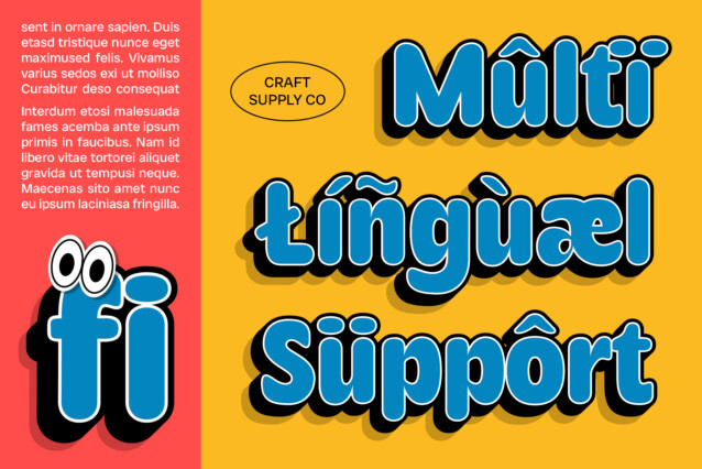 Becham Rounded 3D Font preview image 4