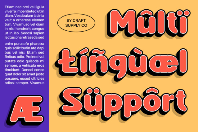 Fenord Rounded 3D Font preview image 4