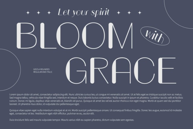 Geizla Rounded Font preview image 2