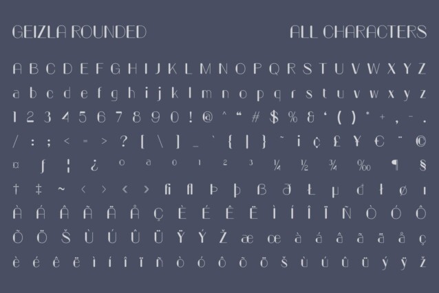 Geizla Rounded Font preview image 5