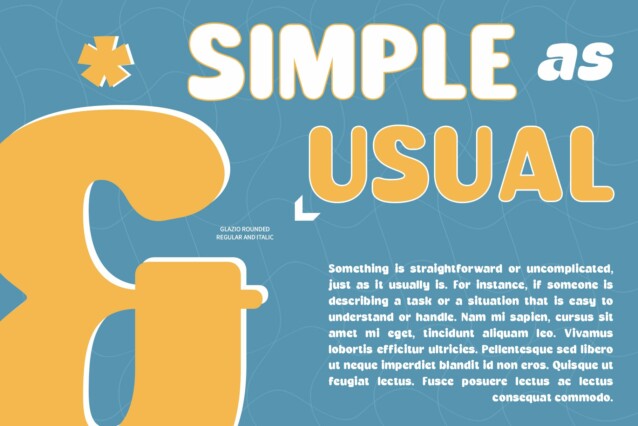 Glazio Rounded Font preview image 2