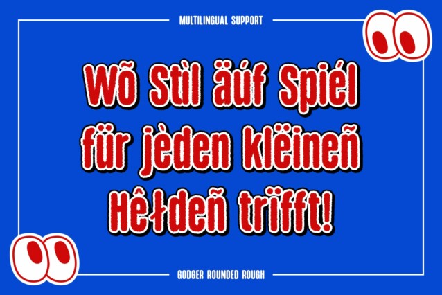 Godger Rounded Rough Font preview image 4