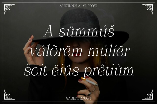 Sabeth Rough Font preview image 4