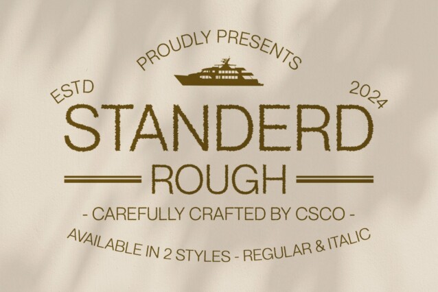 Standerd Rough Font