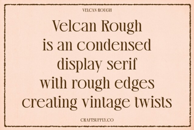Velcan Rough Font preview image 2