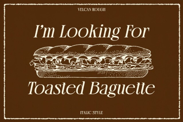 Velcan Rough Font preview image 3