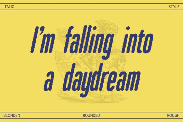 Blonden Rounded Rough Font preview image 2