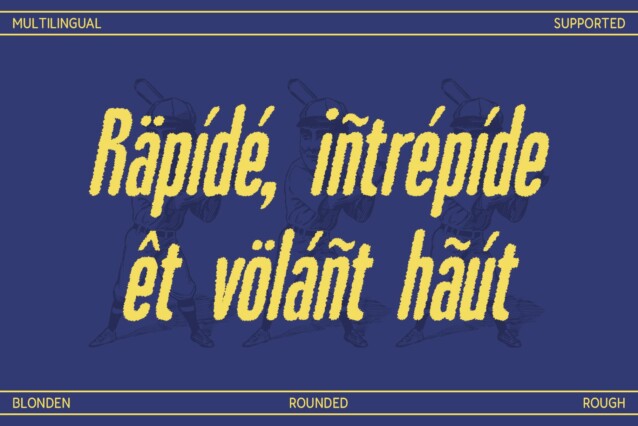 Blonden Rounded Rough Font preview image 4