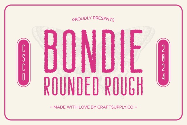 Bondie Rounded Rough Font