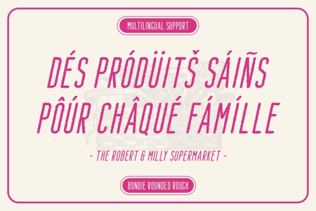 Bondie Rounded Rough Font preview image 4