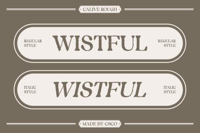 Calive Rough Font preview image 3