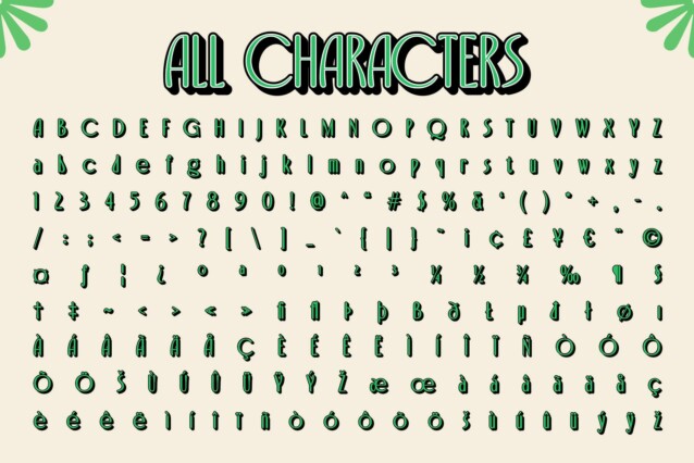 Capires Rounded 3D Font preview image 5
